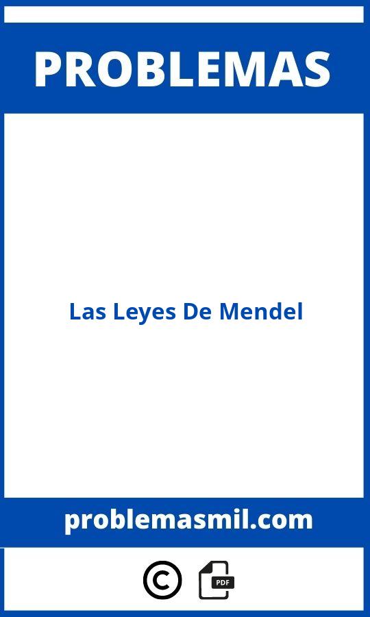 Problemas De Las Leyes De Mendel